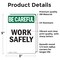 Signmission Safety Culture Sign, 3.5 in Width, Vinyl Decal, Rectangle OS-2PACK-BC-D-35-V-10102 - alternate 3